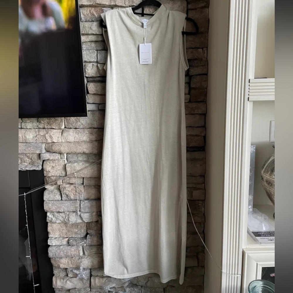 & Other Stories Cream Midi Dress